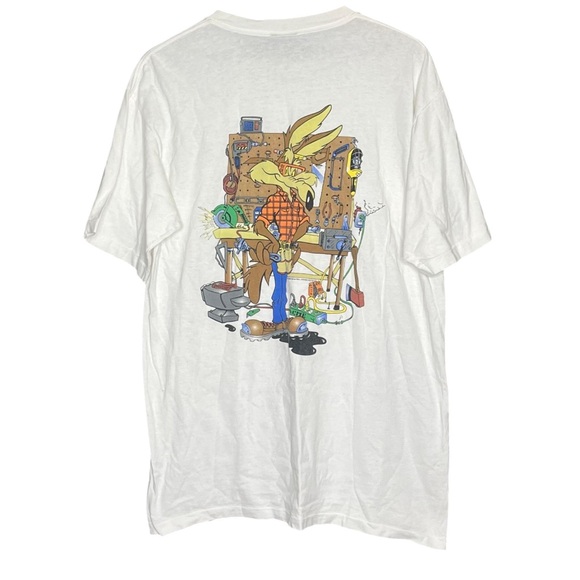 Warner Bros. Other - Vintage Looney Tunes Wile E Coyote Single Stitch Shirt 1995 Size Large
